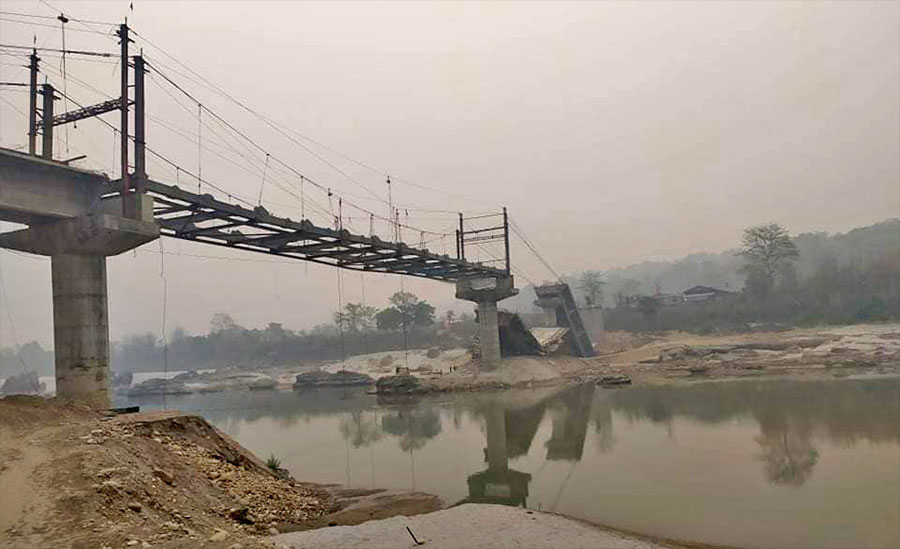 पुल बनाउँदै गर्दा त्रिशूलीमा खसेका एक मजदूरको मृत्यु