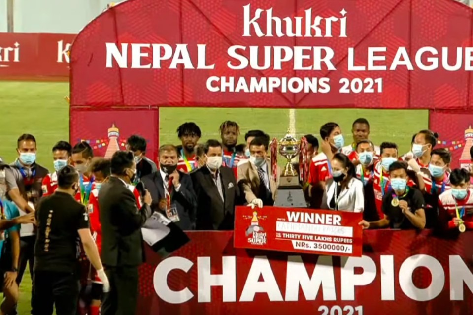 नेपाल सुपर लिगको उपाधि काठमाडौँ रेजर्सलाई