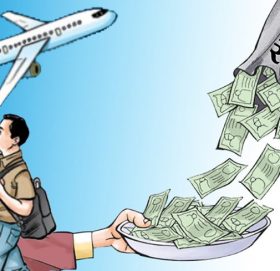 एक वर्षमा १० खर्ब विप्रेषण भित्रियो