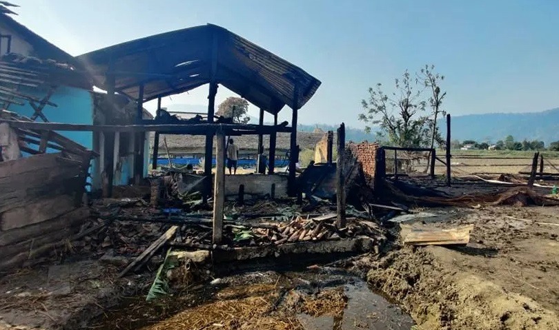 माडीमा आगलागी हुँदा ६० लाख रुपैयाँको क्षति