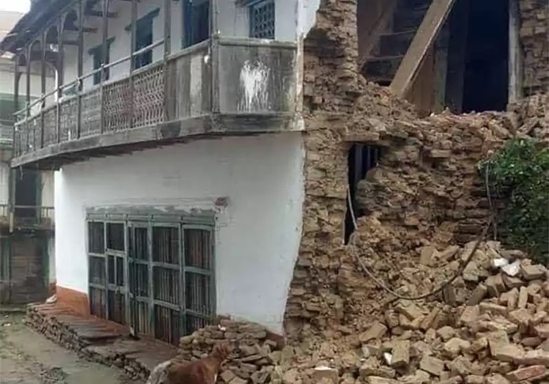 खोटाङ भूकम्प : दुई विद्यालय भवन, एक प्रहरी चौकी र चार सय ७५ घरमा क्षति