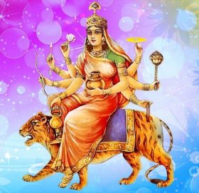 नवरात्रको चौथो दिन गरियो कुष्माण्डा देवीको पूजा आराधना