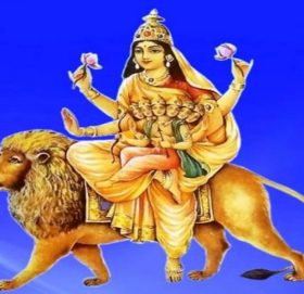 नवरात्रको पाँचौँ दिन गरियो स्कन्दमाताको पूजा आराधना