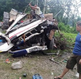 बाराको अमलेखगञ्जमा भएको बस दुर्घटनामा १६ जनाको ज्यान गयो, ३६ जना घाइते