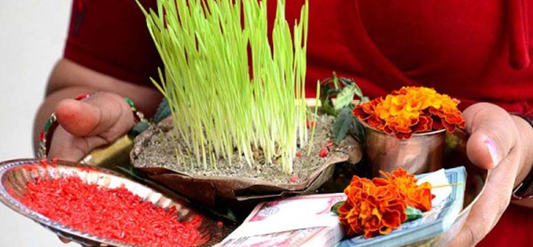 आज विजया दशमी, मान्यजनको हातबाट टीका–जमरा लगाएर मनाइँदै