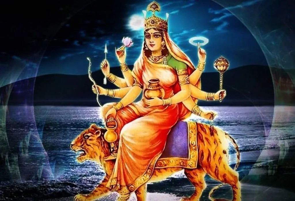 नवरात्रको छैटौँ दिन : विधिपूर्वक गरियो कात्यायनी देवीको पूजा आराधना