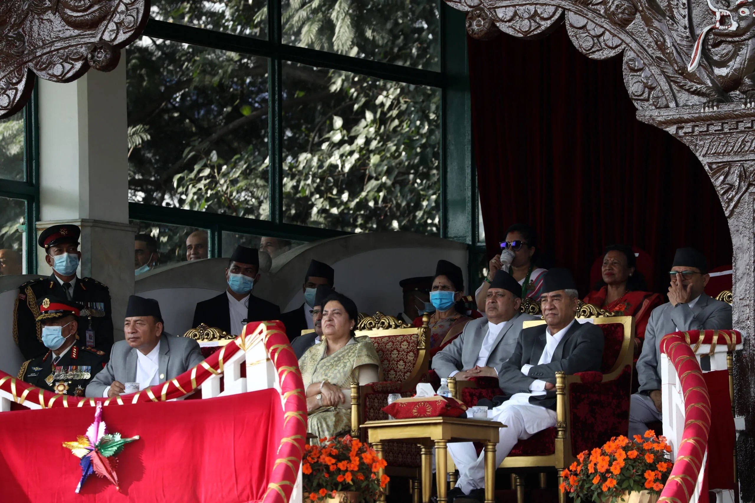 राष्ट्रपति भण्डारीको समुपस्थितिमा टुँडिखेलमा फूलपाती बढाइँ