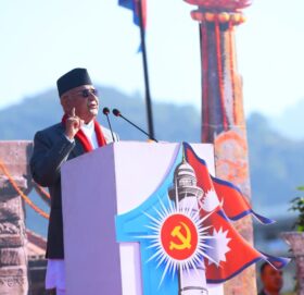 अनेक चुनौती र प्रहारलाई चिर्दै एमालेको पक्षमा जनलहर उर्लिएको छ : अध्यक्ष ओली