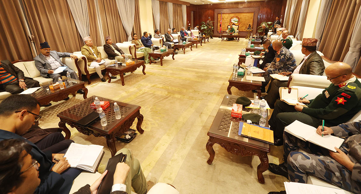 निर्वाचन तयारीबारे सर्वपक्षीय छलफल, प्रधानमन्त्रीको आह्वान: चुनावका लागि एक ठाउँमा उभिदिनुहोस्