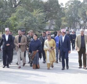 सिंहदरबारका क्षतिग्रस्त संरचनाप्रति पूर्व राष्ट्रपति भण्डारीको चासो, चाँडै पुनःनिर्माण हुने विश्वास